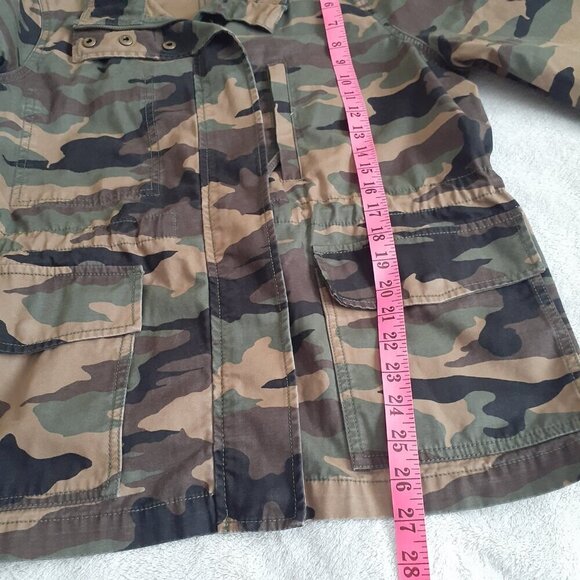 Madewell Women's Size XL Camo Dispatch Canvas Military Jacket - Picture 13 of 14